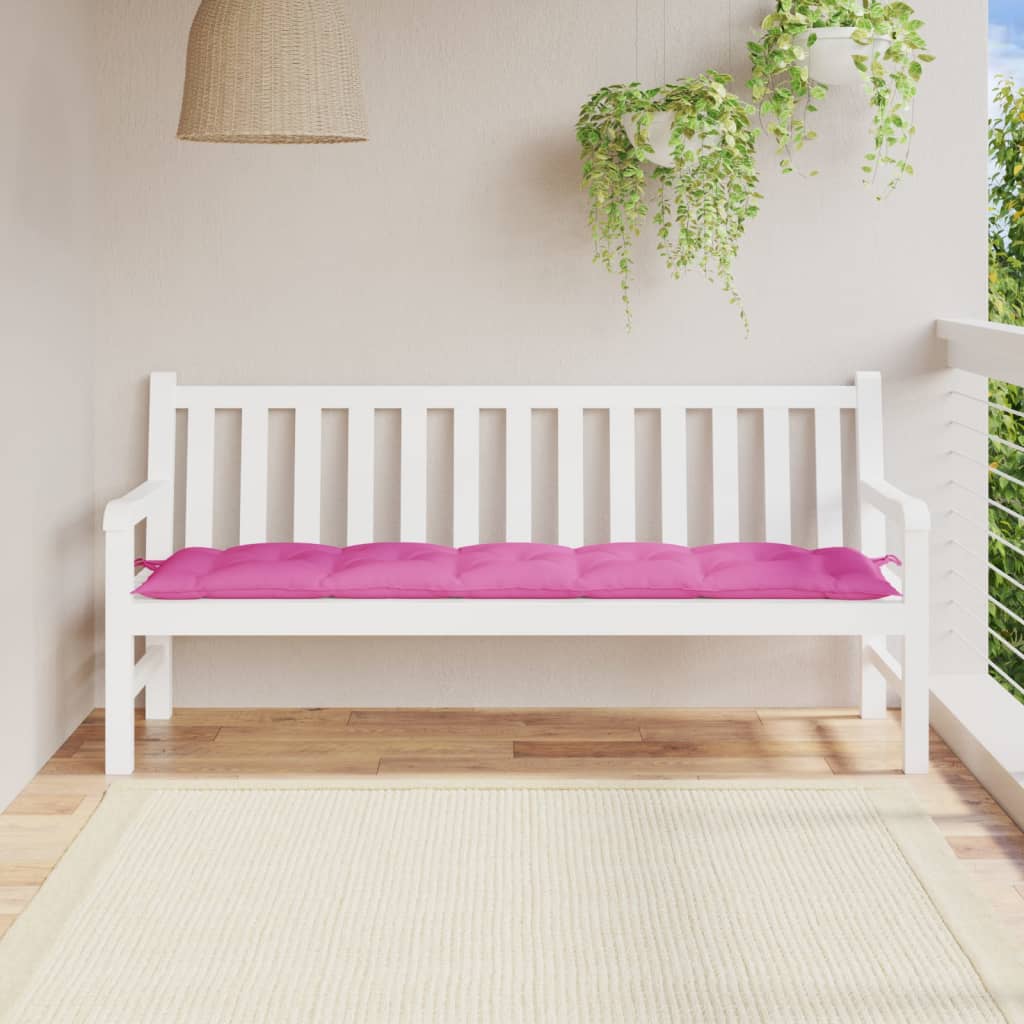 Vidaxl Garden Bench Cushion 180x50x7 cm Tessuto Oxford Pink