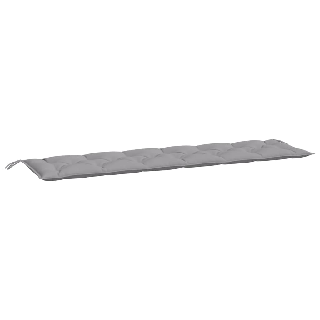 Vidaxl Garden Banch Cushion 200x50x7 cm tessuto Oxford grigio