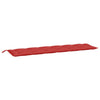 Vidaxl Garden Banch Cushion 200x50x7 cm tessuto rosso