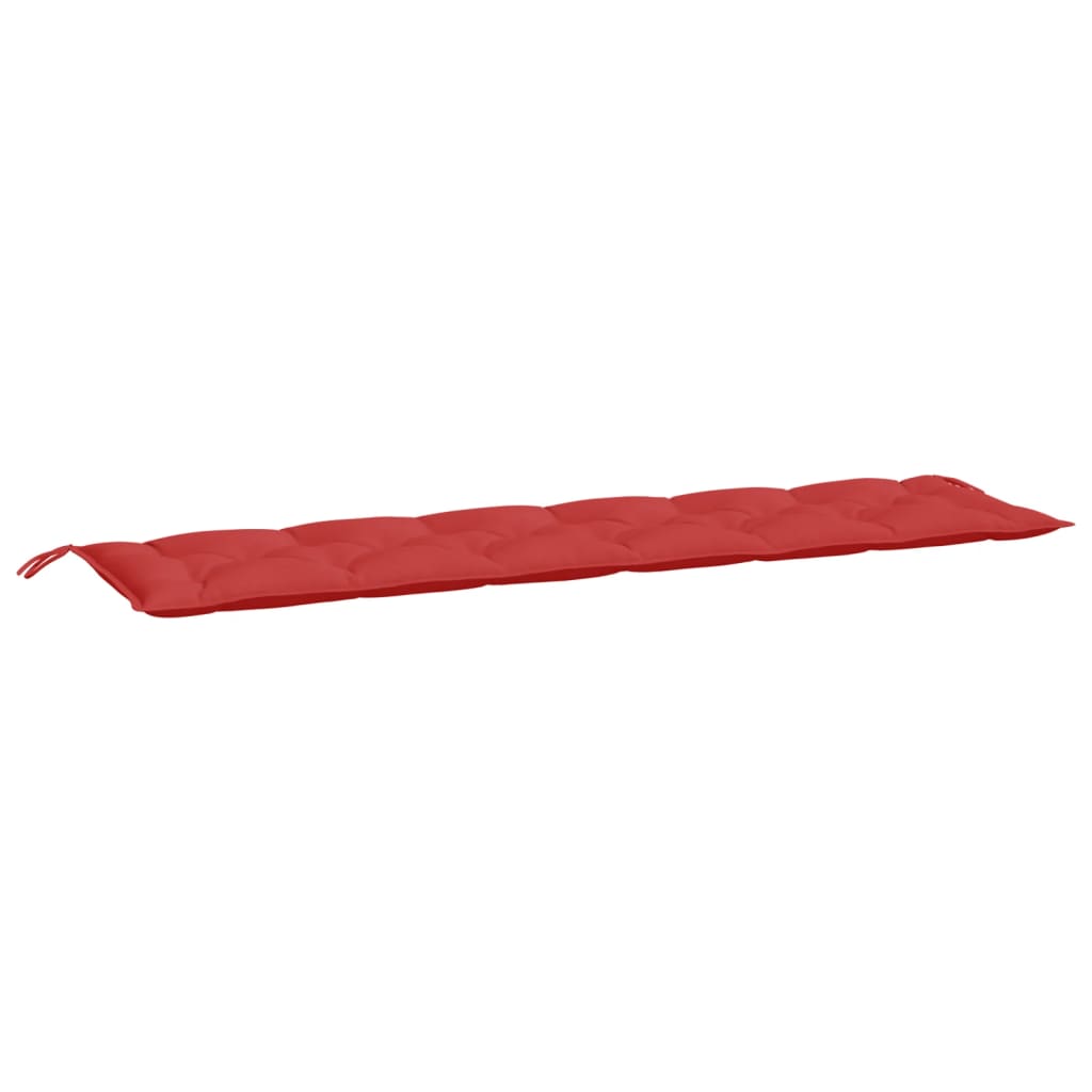 Vidaxl Garden Banch Cushion 200x50x7 cm tessuto rosso