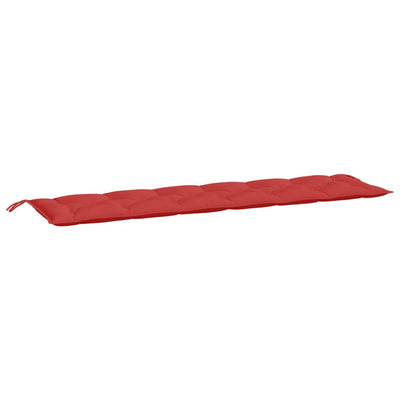 Vidaxl Garden Banch Cushion 200x50x7 cm tessuto rosso