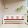 Vidaxl Garden Banch Cushion 200x50x7 cm tessuto rosso