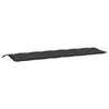 Vidaxl Garden Banch Cushion 200x50x7 cm tessuto nero