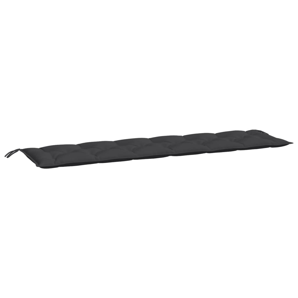Vidaxl Garden Banch Cushion 200x50x7 cm tessuto nero