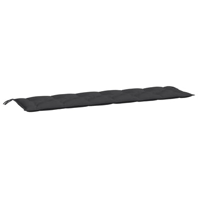 Vidaxl Garden Banch Cushion 200x50x7 cm tessuto nero