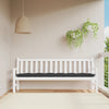 Vidaxl Garden Banch Cushion 200x50x7 cm tessuto nero