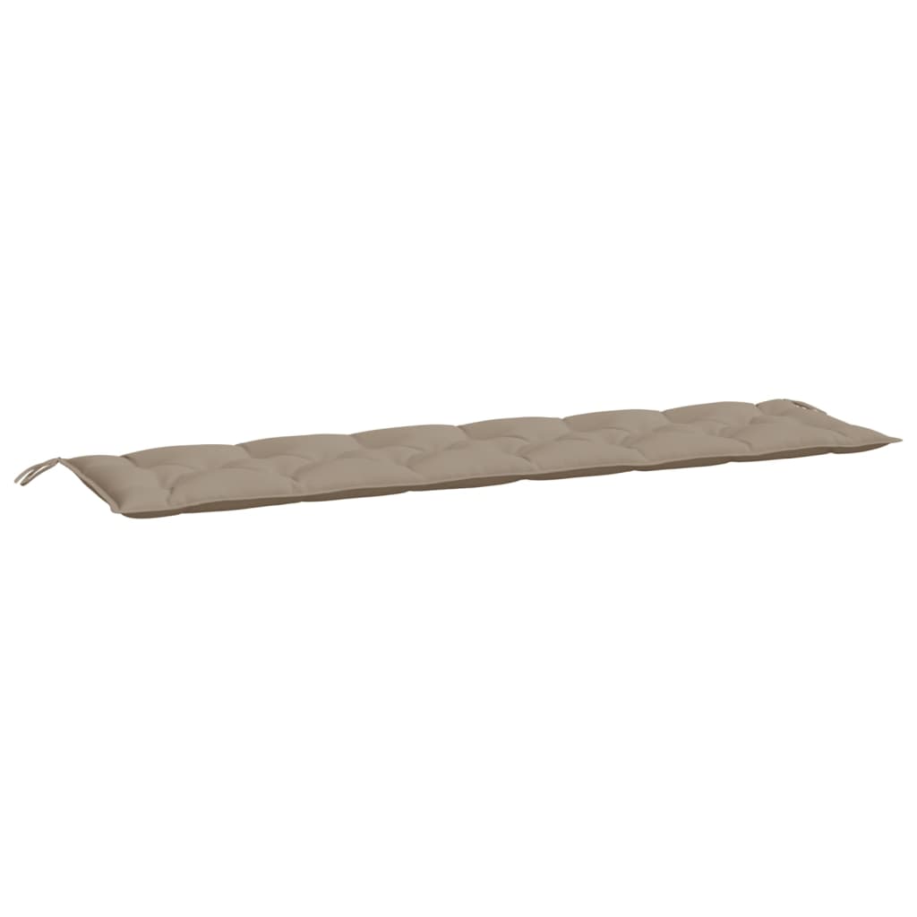 Vidaxl Garden Banch Cushion 200x50x7 cm Tessuto Oxford Taupe