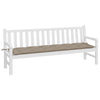 Vidaxl Garden Banch Cushion 200x50x7 cm Tessuto Oxford Taupe