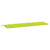 Vidaxl Garden Banch Cushion 200x50x7 cm Tessuto Oxford Verde chiaro