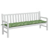 Vidaxl Garden Bench Cushion Patrón de hoja de 200x50x7 CM Fabricación