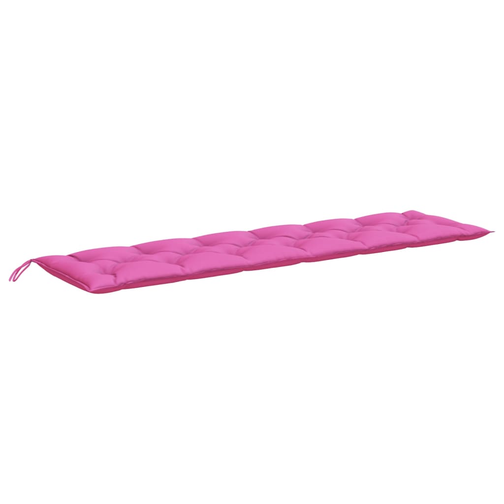 Vidaxl Garden Bench Cushion 200x50x7 cm tessuto rosa
