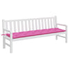 Vidaxl Garden Bench Cushion 200x50x7 cm tessuto rosa