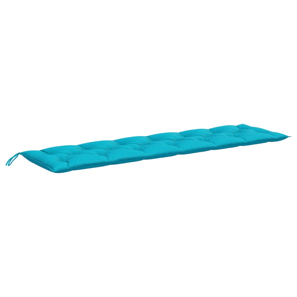 Vidaxl Garden Banch Cushion 200x50x7 cm tessuto turchese