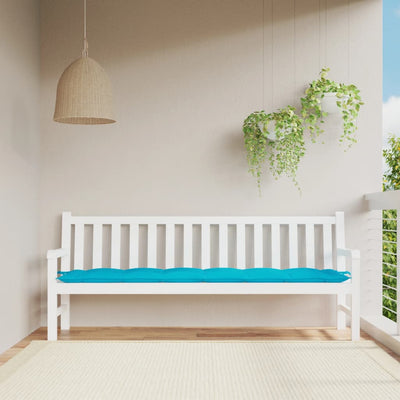 Vidaxl Garden Bench Cushion 200x50x7 CM Fabric Turquesa