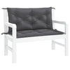Vidaxl Garden Bench Cushions 2 ST 100x50x7 CM Oxford Fabric Antracita