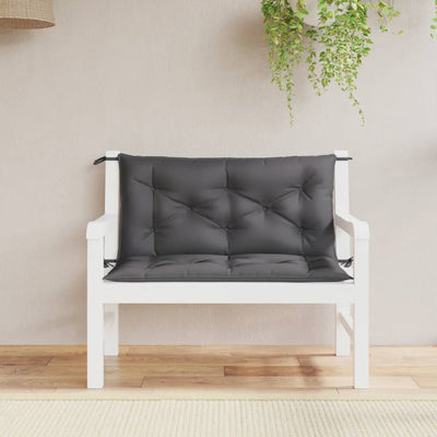 Vidaxl Garden Bench Cushions 2 ST 100x50x7 CM Oxford Fabric Antracita