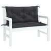 Vidaxl Garden Bench Cushions 2 St 100x50x7 cm tessuto oxford nero
