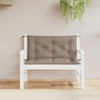 Vidaxl Garden Bench Cushions 2 ST 100x50x7 CM Oxford Fabric Taupe