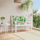 Vidaxl Garden Banch Cushions 2 PCS 100x50x7 cm Fabric multi -colorato