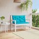 Vidaxl Garden Bench Cushions 2 ST 100x50x7 CM Fabric Turquesa
