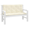 Vidaxl Garden Bench Cushions 2 PCS 120x50x7 CM Oxford Fabric crèmewit