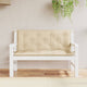 Vidaxl Garden Banch Cushions 2 PCS 120x50x7 cm Tessuto Oxford Beige