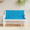 Vidaxl Garden Banch Cushions 2 PCS 120x50x7 cm tessuto oxford azzurro