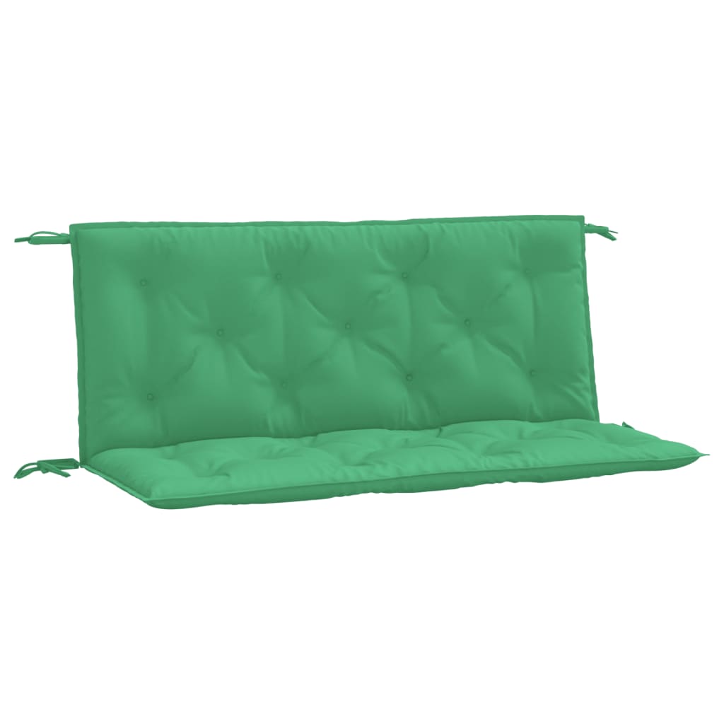 Vidaxl Garden Banch Cushions 2 PCS 120x50x7 cm tessuto Oxford verde
