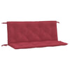 Vidaxl Garden Bench Cushions 2 PCS 120x50x7 CM Oxford Fabric Wine Red