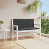 Vidaxl Garden Banch Cushions 2 Stedman Pattern 120x50x7 cm tessuto nero