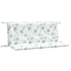 Vidaxl Garden Bench Cushions 2 pezzi Modello fogliare 120x50x7 cm tessuto
