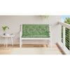Vidaxl Garden Bench Cushions 2 pezzi Modello fogliare 120x50x7 cm tessuto