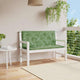 Vidaxl Garden Bench Cushions 2 pezzi Modello fogliare 120x50x7 cm tessuto