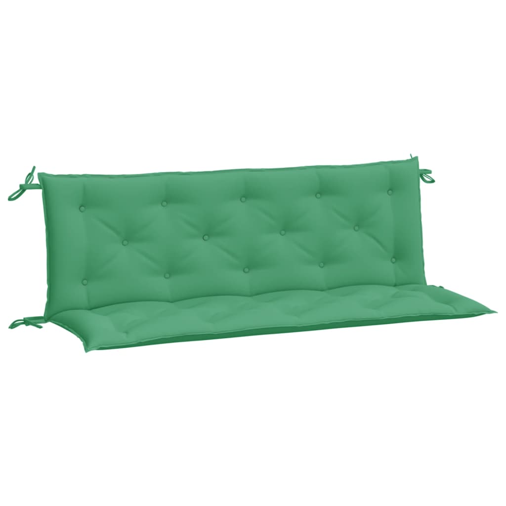 Vidaxl Garden Banch Cushions 2 St 150x50x7 cm tessuto oxford verde