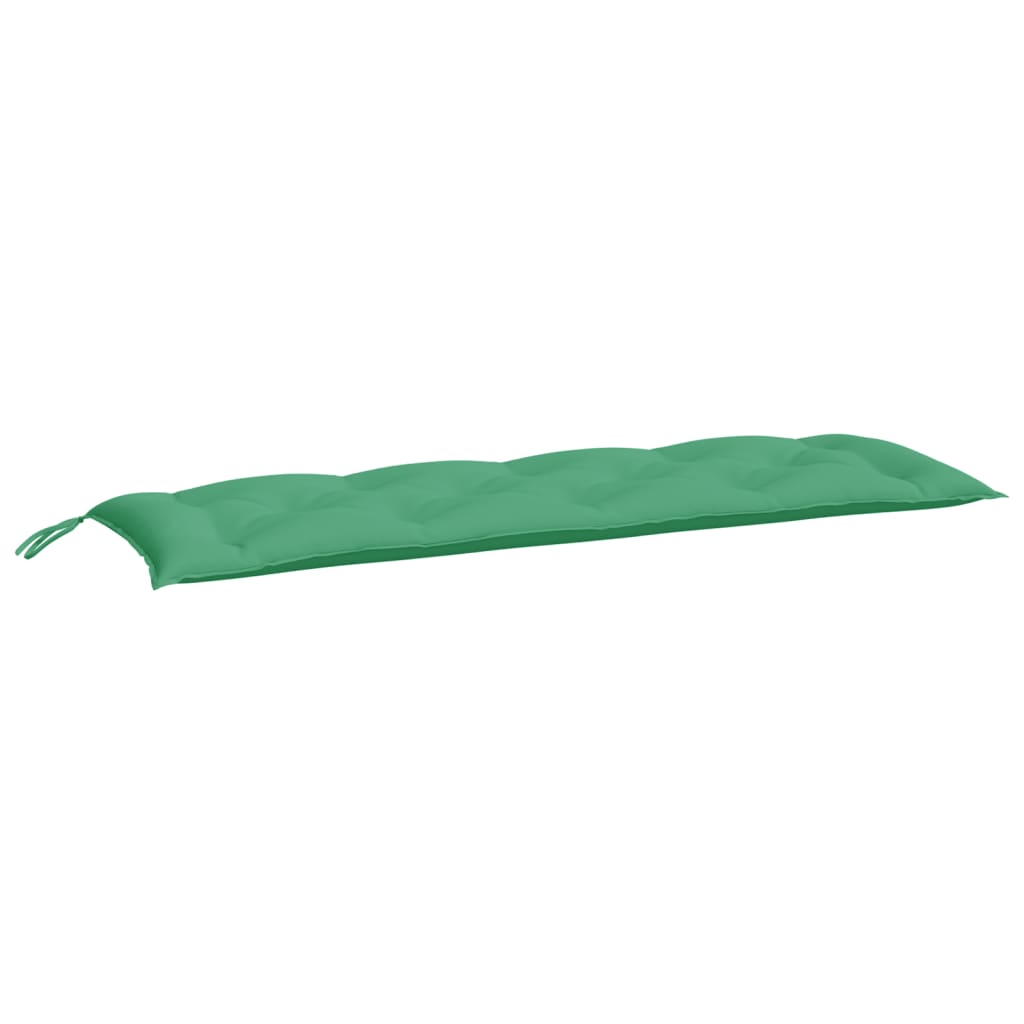 Vidaxl Garden Banch Cushions 2 St 150x50x7 cm tessuto oxford verde