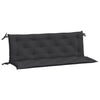 Vidaxl Garden Bench Cushions 2 St 150x50x7 cm tessuto oxford nero