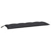 Vidaxl Garden Bench Cushions 2 St 150x50x7 cm tessuto oxford nero