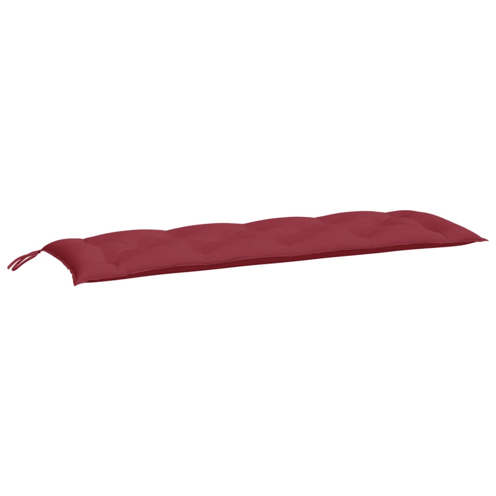 Vidaxl Garden Bench Cushions 2 ST 150x50x7 CM Oxford Fabric Wine Red