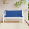 Cojines de banco de jardín Vidaxl 2 st 150x50x7 cm oxford tela azul