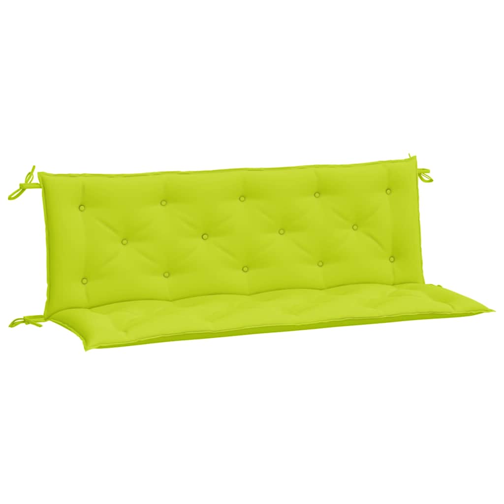 Vidaxl Garden Banch Cushions 2 St 150x50x7 cm tessuto Oxford chiaro verde