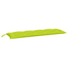 Vidaxl Garden Banch Cushions 2 St 150x50x7 cm tessuto Oxford chiaro verde