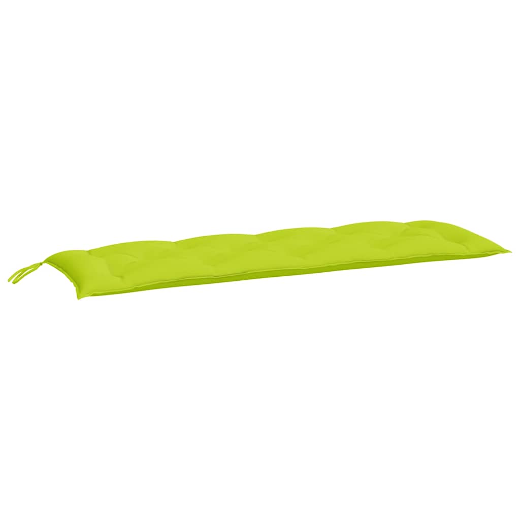 Vidaxl Garden Banch Cushions 2 St 150x50x7 cm tessuto Oxford chiaro verde