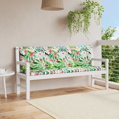 Vidaxl Garden Bench Cushions 2 ST 150x50x7 CM Fabric Multi -Colored