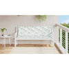 Vidaxl Garden Bench Cushions 2 pezzi Modello fogliare 150x50x7 cm tessuto
