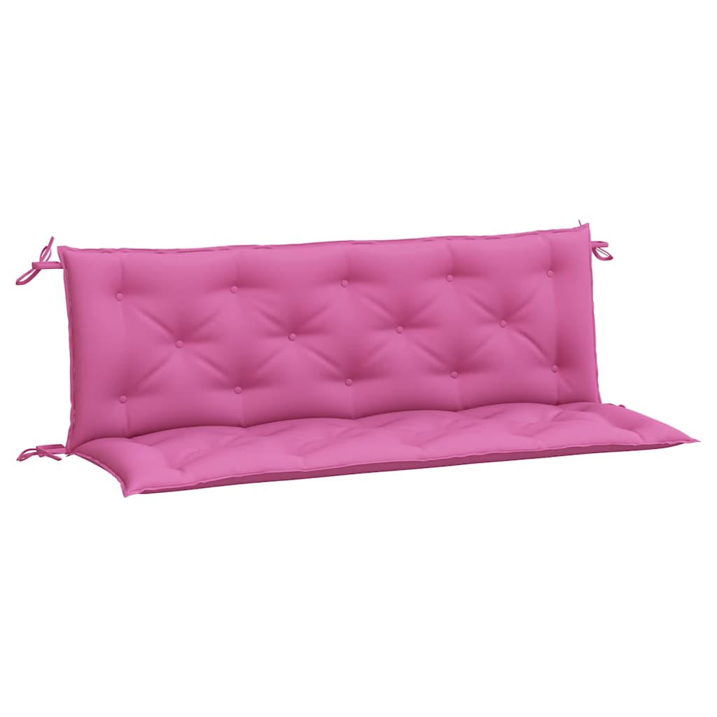 Vidaxl Garden Bench Cushions 2 St 150x50x7 cm tessuto rosa