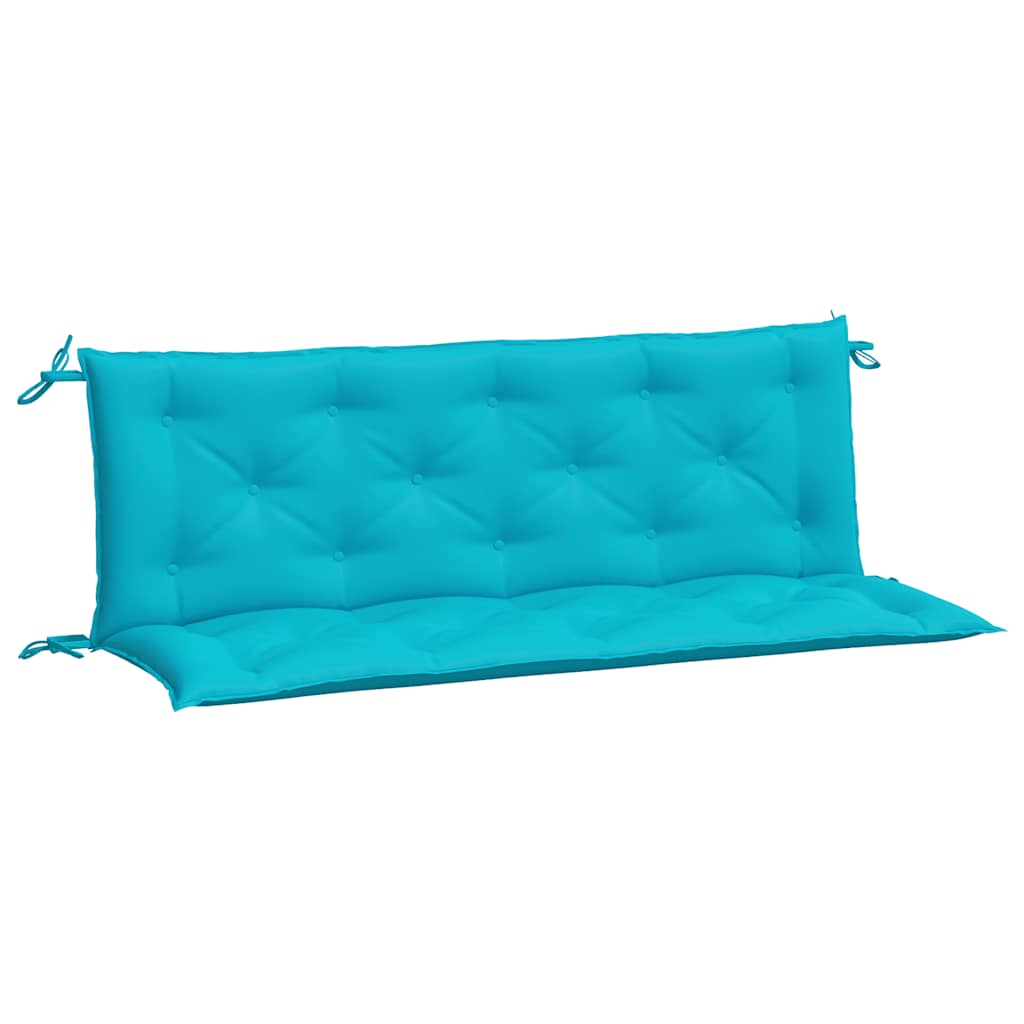 Vidaxl Garden Banch Cushions 2 St 150x50x7 cm tessuto turchese
