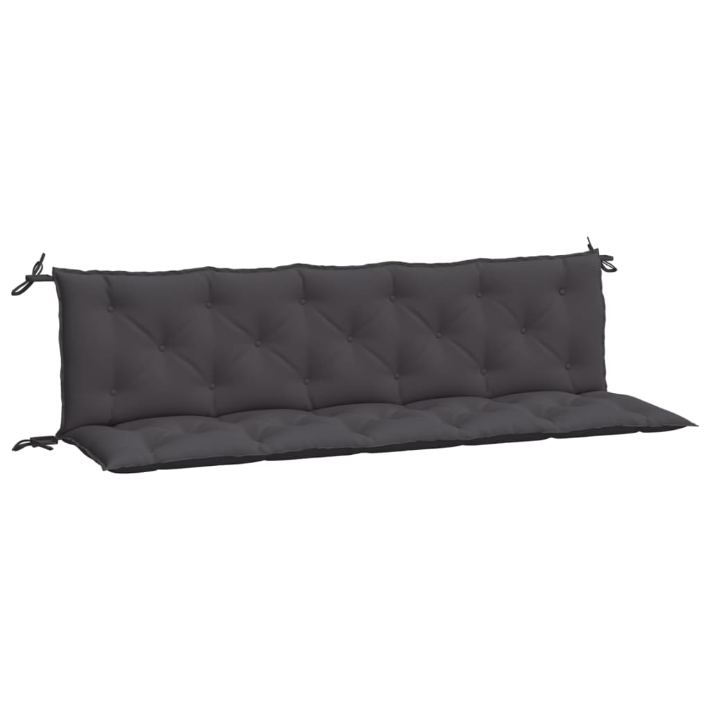 Vidaxl Garden Bench Cushions 2 PCS 180x50x7 cm Tessuto Oxford Antracite colorato