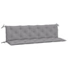 Vidaxl Garden Bench Cushions 2 PCS 180x50x7 cm tessuto Oxford grigio