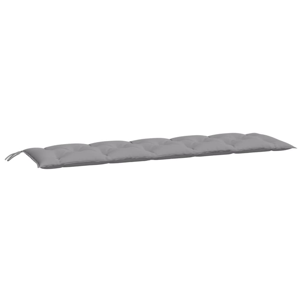 Vidaxl Garden Bench Cushions 2 PCS 180x50x7 cm tessuto Oxford grigio