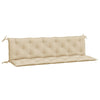 Vidaxl Garden Bench Cushions 2 PCS 180x50x7 cm Tessuto Oxford Beige